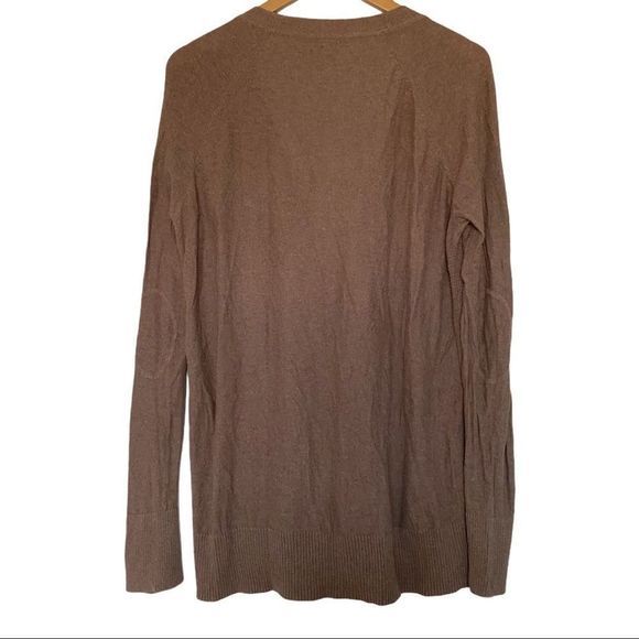 MOSSIMO knit tunic cardigan brown XL button VGUC - Picture 3 of 8